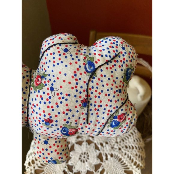 HANDMADE ELEPHANT PLUSH - Handmade Stuffed Elephant - 9" x 5 1/2" - Picture 6 of 7